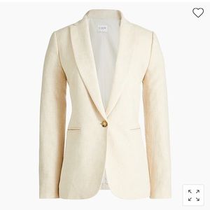 J Crew Crosshatch linen-cotton Holland blazer
